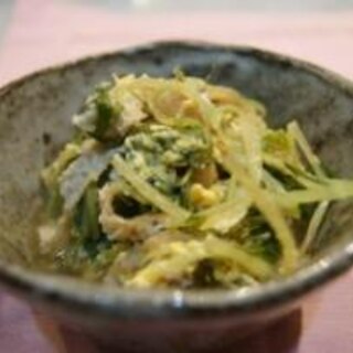 すぐできる！水菜のくたくた煮